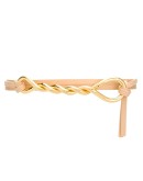 twisted leather belt