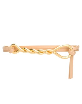 twisted leather belt