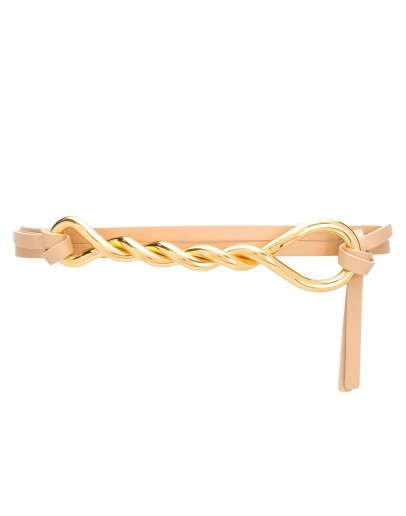 twisted leather belt