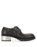contrast heel lace-up shoes
