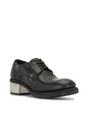 contrast heel lace-up shoes