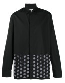 circle cut-out detail shirt