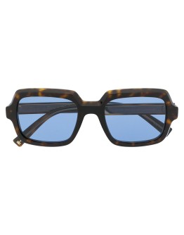 blue-tint square sunglasses
