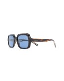 blue-tint square sunglasses