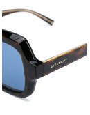 blue-tint square sunglasses