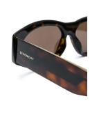 geometric-frame wide-arm sunglasses