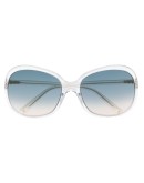 oversized gradient sunglasses