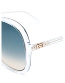 oversized gradient sunglasses