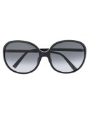 oversize logo plaque sunglasses