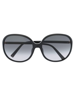 oversize logo plaque sunglasses