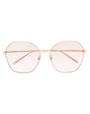 oversize tinted sunglasses