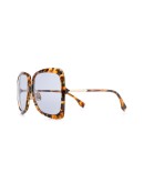 oversize tortoise-shell sunglasses