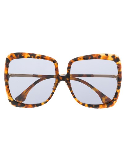 oversize tortoise-shell sunglasses