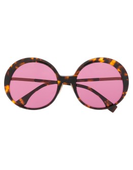 oversize round frame sunglasses