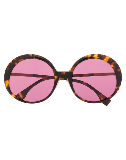 oversize round frame sunglasses