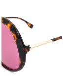 oversize round frame sunglasses