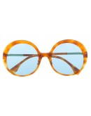 oversized round frame sunglasses