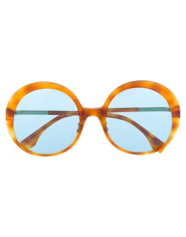 oversized round frame sunglasses