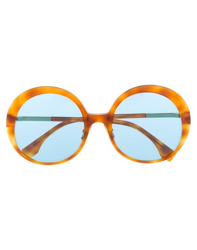 oversized round frame sunglasses