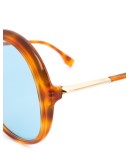 oversized round frame sunglasses