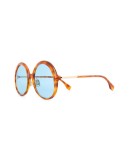 oversized round frame sunglasses