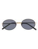 oval-frame sunglasses