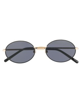 oval-frame sunglasses