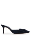 Maysale 80mm suede mules