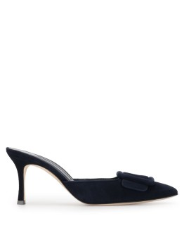 Maysale 80mm suede mules