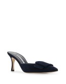 Maysale 80mm suede mules