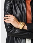 chunky hammered bracelet
