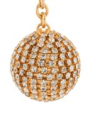 crystal-embellished sphere pendant earrings