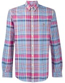 logo check long-sleeve shirt