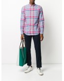 logo check long-sleeve shirt