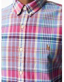 logo check long-sleeve shirt