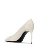 pointed-toe leather pumps