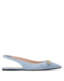 logo plaque flat pumps