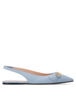 logo plaque flat pumps