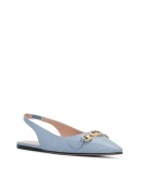 logo plaque flat pumps