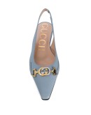 logo plaque flat pumps