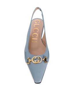 logo plaque flat pumps