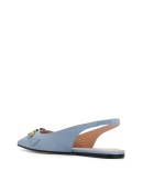 logo plaque flat pumps