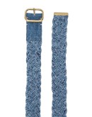 braided denim belt