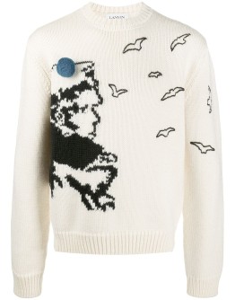 intarsia-knit jumper