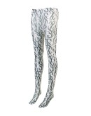abstract-print tights 
