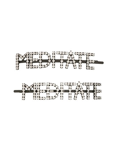 Meditate rhinestone-embellished hair pin