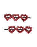 heart appliqué hair pin