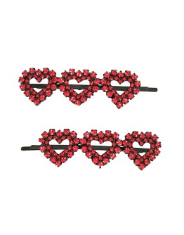 heart appliqué hair pin