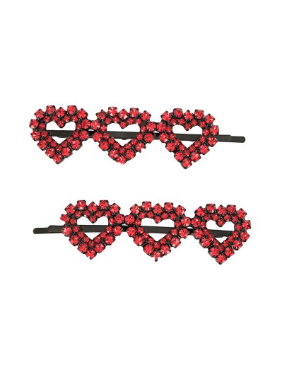 heart appliqué hair pin