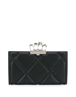 4-ring quilted clutch bag